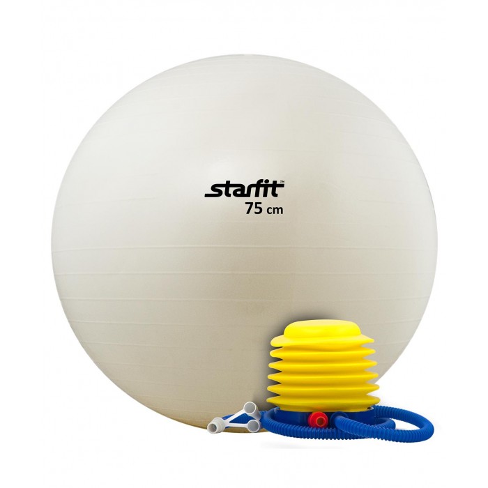 Мячи Starfit Мяч гимнастический Антивзрыв с насосом GB-102 75 см мячи starfit мяч гимнастический антивзрыв gb 101 55 см