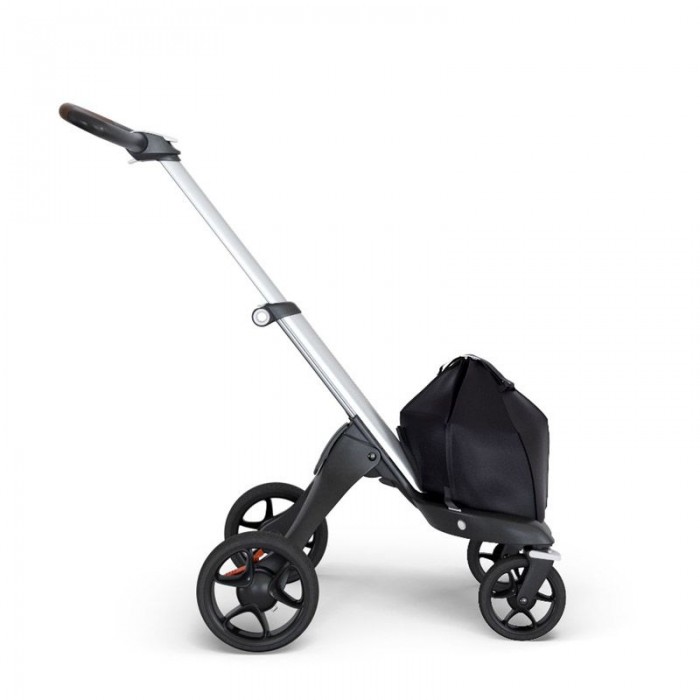 фото Stokke шасси для коляски xplory v6 silver с кожаной ручкой