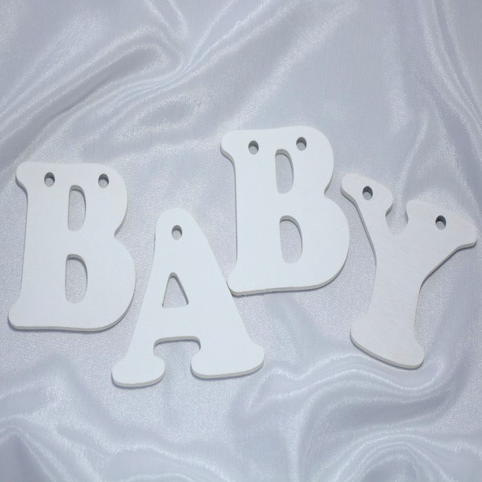 Декорирование Suvenirrus Декоративное слово Baby (буквы по отдельности)
