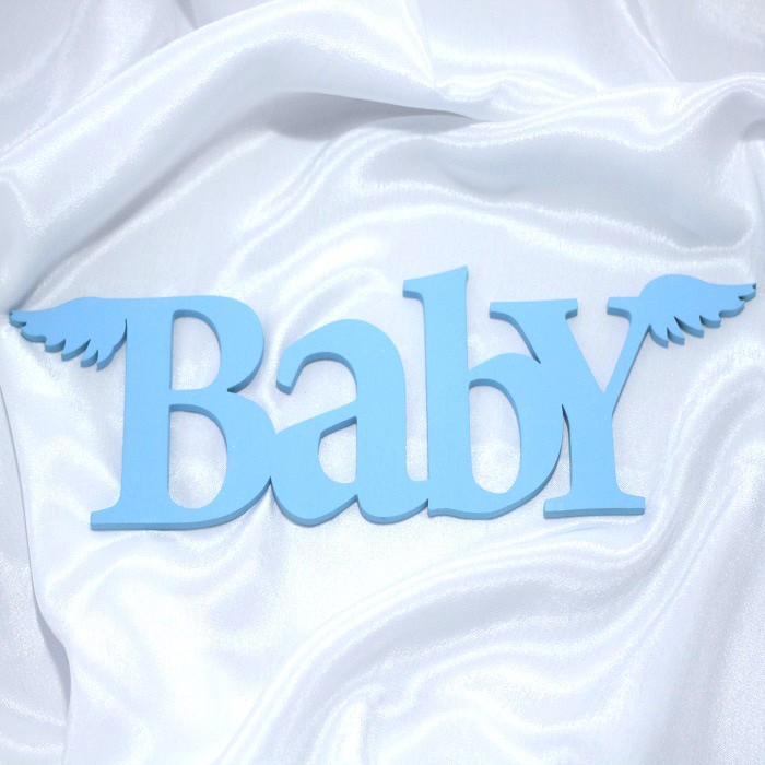 Декорирование Suvenirrus Декоративное слово Baby с крыльями