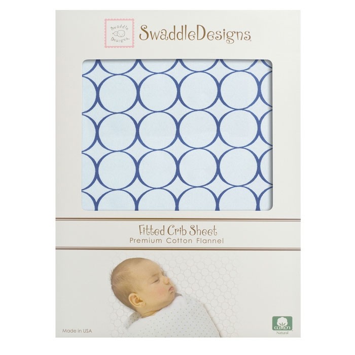 фото SwaddleDesigns Простынь детская на резинке Fitted Crib Sheet 132х71х20