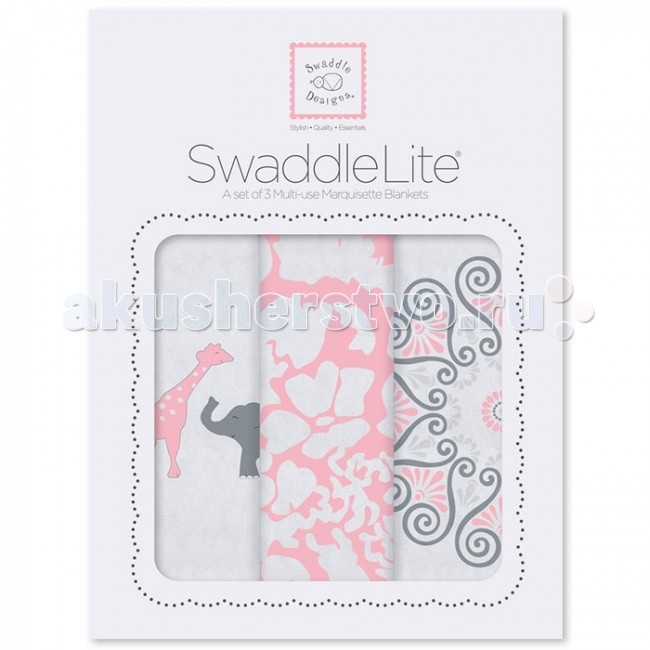 

Пеленка SwaddleDesigns SwaddleLite Lush комплект 3 шт.