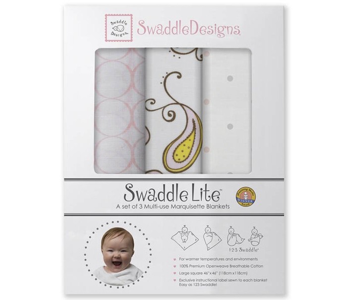 фото Пеленка SwaddleDesigns SwaddleLite Paisley комплект 3 шт.