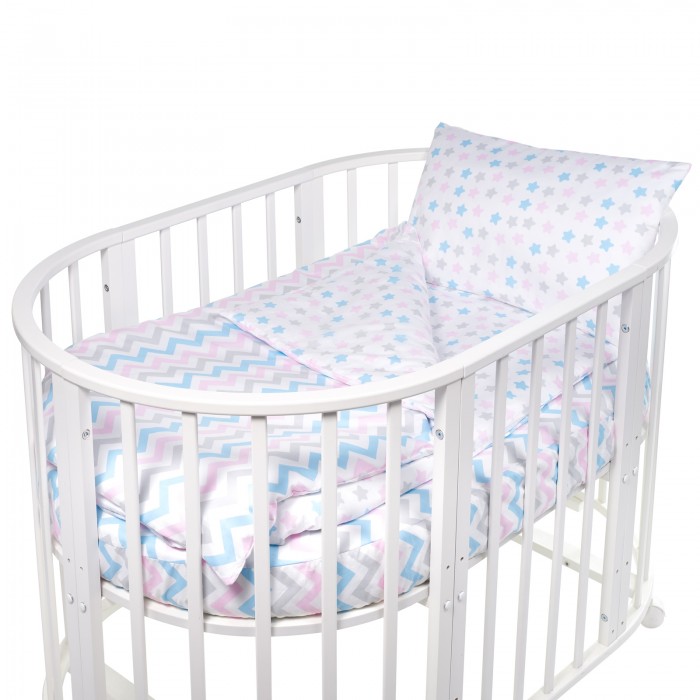 фото Постельное белье Sweet Baby Colori в круглую/овальную кровать (4 предмета)