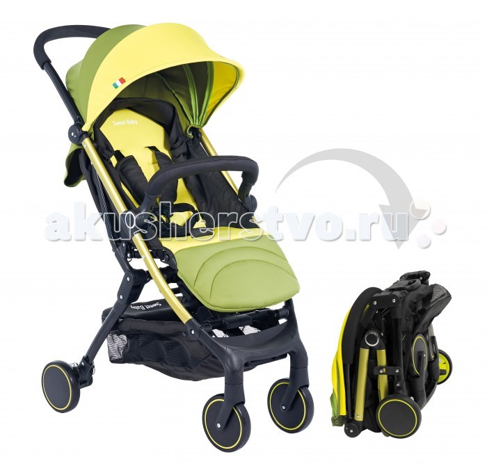 Прогулочная коляска Sweet Baby Combina TuttoCombina Tutto Прогулочная коляска Sweet Baby Combina TuttoCombina TuttoПрогулочная коляска Sweet Baby Combina Tutto является представителем круизной коллекции — она идеальна для активных родителей, путешествующих с ребенком. С ней можно провести вне дома хоть целый день. Если малыш захочет поспать, она раскладывается до горизонтального положения, а по краям поднимаются бортики. В прогулочном варианте спинка регулируется в нескольких позициях. Коляску удобно возить с собой: в сложенном виде она очень компактна и без труда влезет в багажник или на полку самолета. В большой корзине поместится много необходимых аксессуаров. А для того чтобы ни одна мелкая вещь не выпала по дороге, в корзине есть кармашек, закрывающийся на молнию. Особенности: В положении «лежа» коляска представляет собой удобную люльку, в которой малышу абсолютно комфортно и безопасно благодаря высоким бортикам. К люльке имеется возможность прикрепить капюшон с окошком для мамы и накидку на ножки. Спинка коляски имеет многоступенчатую регулировку. Ваш малыш будет постепенно расти и научится сидеть в безопасной для здоровья его позвоночника коляске. Модель легко складывается и убирается в специальную сумку, а ее вес всего лишь 7.5 кг! Вам будет удобно ее переносить и брать с собой в путешествие. В коляске отсутствует задняя перекладина. Это делает модель более удобной для родителей, ведь вы больше не будете спотыкаться во время прогулки! Combina Tutto является коляской класса «Люкс» и предназначена для родителей, которые для своих детей выбирают исключительно высококлассные вещи. Все материалы, из которых сделана коляска, экологически чистые и безопасные. Разрешается брать с собой в салон самолета. Помещается в багажном отсеке над креслом в салоне самолета. Алюминиевая рама. 5-ти точечные ремни безопасности. Мягкие накладки на ремни безопасности. Съемный бампер. Спинка регулируется ремнем в любом положении. Горизонтальное положение спинки. Высокие бортики по бокам и изголовью спинки сидения позволяют использовать коляску в качестве люльки. 4 положения подножки. Горизонтальное положение подножки Накидка на ножки. Окошко для мамы на капюшоне. Съемный чехол на ручке. Съемный чехол на бампере. Размер колес 14 см. Колеса: EVA Передние поворотные колеса. Корзина для покупок. Отделение на молнии в корзине для покупок. Амортизация. Размер спального места с горизонтальным положением спинки 85х35х25 см. Комплектация: Накидка на ножки, дождевик, москитная сетка, съемный бампер, сумочка для коляски<br>