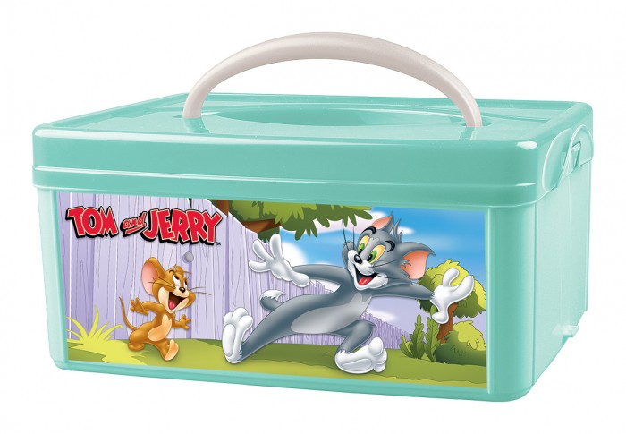 Ящики для игрушек TomJerry Коробка универсальная с ручкой и аппликацией 245х160х108 мм ящики для игрушек tomjerry коробка универсальная с ручкой и аппликацией 5 5 л 283х200х170 мм