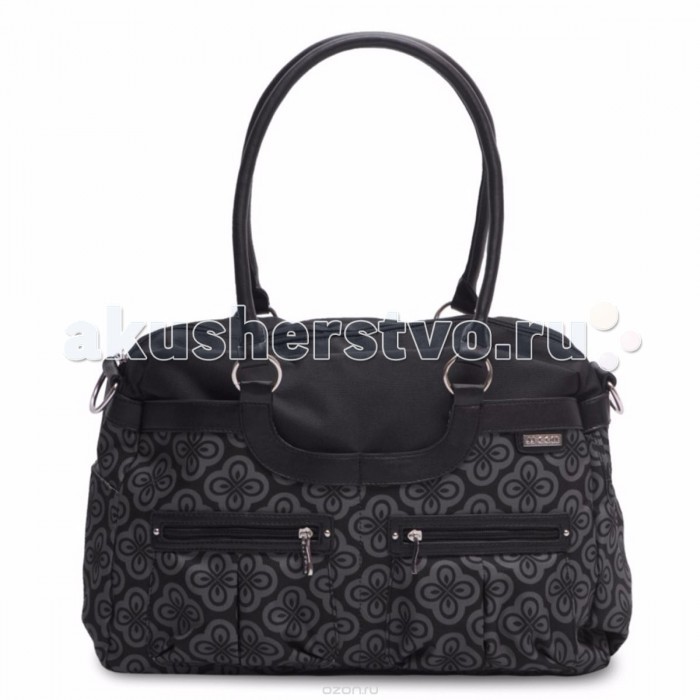 JJ Cole Сумка SatchelСумка Satchel JJ Cole Сумка SatchelСумка SatchelСумка Satchel из коллекции JJ Cole имеет 11 внутренних и внешних карманов для удобного хранения и транспортировки всех детских принадлежностей и аксессуаров. В зависимости от ситуации сумку можно носить 3 способами: как элегантную женскую сумку за ручки с ремнем через плечо и за специальные нескользящие крепления к коляске Особенности: Сделана из плотного и устойчивого к пятнам материала Имеет 7 внешних и 4 внутренних кармана Есть карман для бутылочек Съемный, регулируемый ремень на плечо В комплекте с креплениями для коляски и пеленальным ковриком<br>