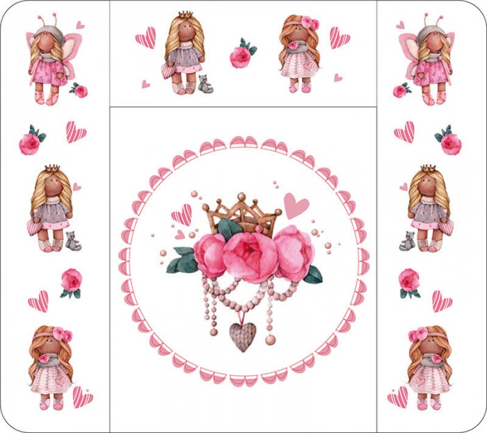 

Топотушки Пеленальный матрасик Принцесса Фей, Пеленальный матрасик Принцесса Фей