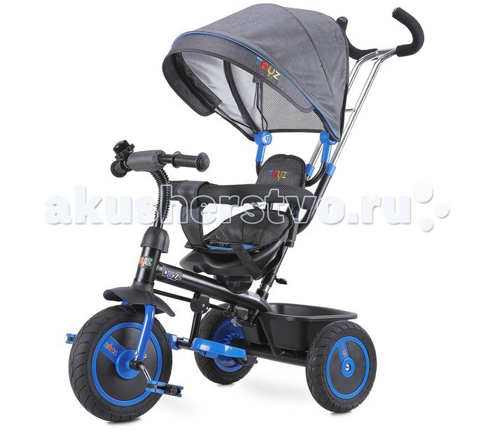 Велосипед трехколесный Toyz BuzzBuzz Велосипед трехколесный Toyz BuzzBuzzВелосипед трехколесный Toyz Buzz. Мультифункциональный трехколесный велосипед. Во время взросления ребенка, некоторые элементы, как держащийся капюшон, спинка или борт безопасности больше не будут необходимы и могут быть легко удалены. В комфортность входит: зонтик и дополнительная корзина. Резиновые колеса заполненные упругой пеной, позволит длительное время пользоваться без повреждений. Долговечный металлический каркас и высококачественные материалы вынесут много лет большой забавы вашего ребенка. Гарантия безопасности – велосипед прошёл весь тест соответствующий Европейским Стандартам. Для детей в возрасте от 18 месяцев до 5 лет. Выдерживает нагрузку до 25 кг. Размеры колес: переднее колесо 24 см, задние колеса 20 см диаметра.<br>