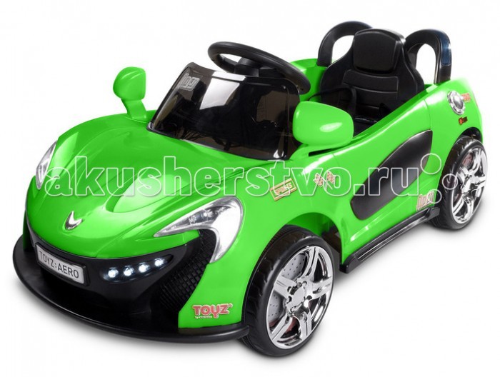 Электромобиль Toyz Caretero AeroCaretero Aero Электромобиль Toyz Caretero AeroCaretero AeroToyz Электромобиль Caretero Aero – это классический спортивный автомобиль. Такая модель подойдёт как для мальчиков , так и для девочек. Электромобиль Caretero Aero выполнен в реалистичном спортивном дизайне, благодаря чему он обязательно понравится каждому ребенку. Музыкальные эффекты и светодиоды, присутствующие в данной модели будут развлекать ребенка на прогулке. Езда на первом маленьком транспорте подарит ребенку много положительных эмоций, а также поможет ему получить первичные навыки вождения. Особенности: Игрушка изготовлена из прочных ,экологически чистых материалов Стильный электромобиль со свето-музыкальными эффектами. Помогает развивать координацию движений и освоить первичные навыки вождения Эргономичное сидение с одним посадочным местом и ремнями безопасности Две скорости движения и пульт ДУ Кнопки на руле со звуковыми эффектами Вход для МР3-пригрывателя Светодиодные фары и 2 зеркала заднего вида Большие колеса с протекторами Время работы от 2-х часов на одном заряде батареи Максимальная нагрузка до 25 кг 2 двигателя (по 15 W), 2 аккумулятора (12V 8Ah) Внешние размеры (ДхШхГ): 103 × 52,5 × 46 см Внутренние размеры (ДхШхГ): 57 х 34 х 18 см<br>