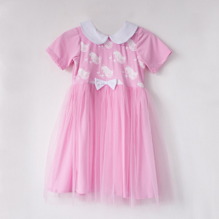 фото Trendyco kids платье трикотажное с фатином принцесса