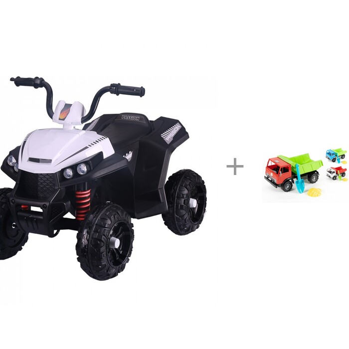 фото Электромобиль pituso электроквадроцикл s601 и orion toys автомобиль х2 самосвал с песочным набором