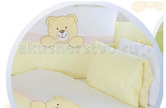 

Комплект в кроватку Tuttolina Teddy Bear (6 предметов)