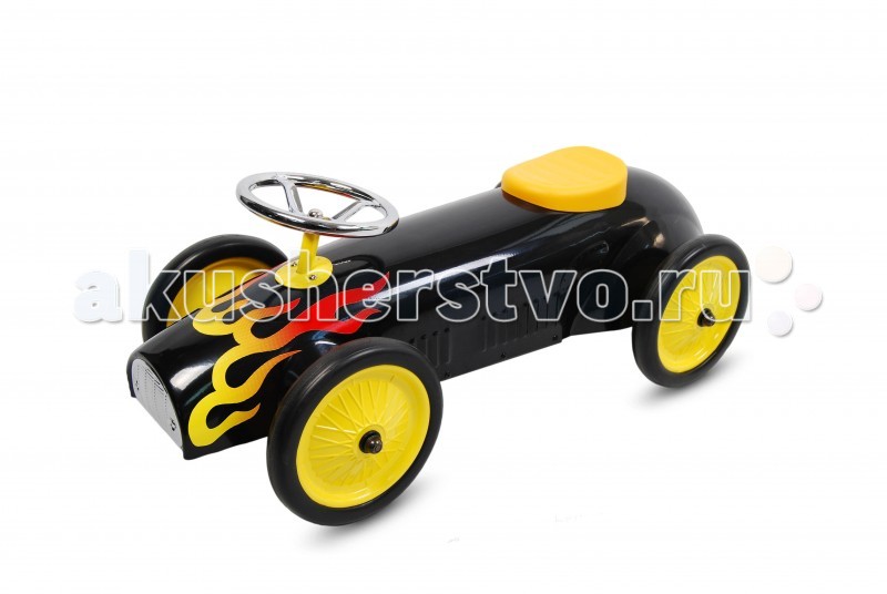 Каталка TVL SmallSmall Каталка TVL SmallSmallКаталка TVL Small идеальной обтекаемой формы – образец безукоризненного ретро-стиля. Особенности: Эта модель, благодаря минималистичной конструкции, очень хорошо смотрится и имеет оптимальных характеристики безопасности и управляемости. Удобное, нескользящее, мягкое сидение, отличный руль, управляющий передними колесами и прочный металлический корпус автомобиля гарантируют безопасность водителя. Крупные колеса с резиновыми покрышками отвечают за комфорт в поездках.<br>