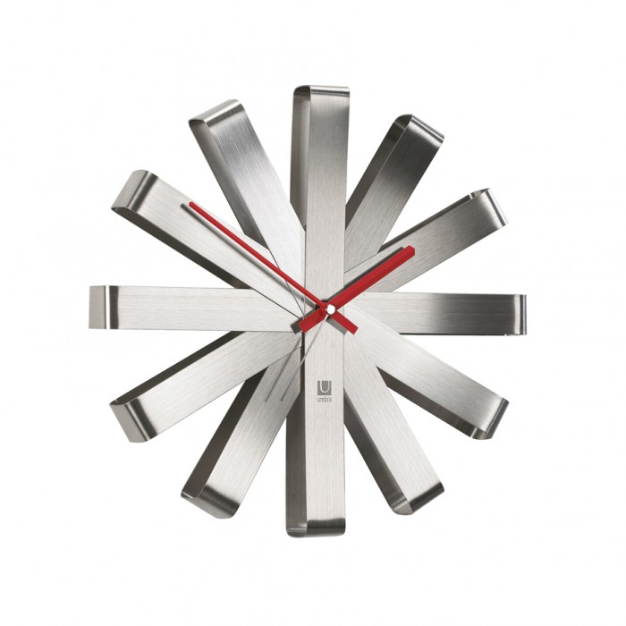 Часы Umbra настенные Ribbon 118070-590 держатель для украшений tesora бетон медь umbra