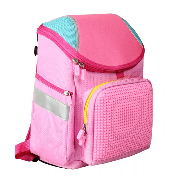Upixel Школьный рюкзак Super Class school bag WY-A019Школьный рюкзак Super Class school bag WY-A019 Upixel Школьный рюкзак Super Class school bag WY-A019Школьный рюкзак Super Class school bag WY-A019Upixel Школьный рюкзак Super Class school bag WY-A019 поиски школьного рюкзака это порой целая дилемма. Он должен быть, в первую очередь красивым по запросу малыша, а по родительскому подходу, практичным, крепким и вместительным. Данный вариант подходит по всем запросам и не мало важно, что для ребенка может стать главным, это возможность изменения внешнего вида рюкзака, так как оформление полностью зависит от фантазии малыша. А окрас будет идеально подчёркивать практически любой пиксельный арт создаваемый маленьким дизайнером. Особенности: размеры: 26 х 36 х 15 см вес: 1,02 кг поверхность: 31 ряд, 26 линий материал: ткань 100% подкладка: 100% полиэстер панель: 100% силикон вместимость - 7 литров размер пикселей: маленький пиксели в комплекте: 120 шт. дополнительно: фирменный буклет с возможными вариантами изображений. Рюкзак с ортопедической спинкой, уплотнёнными стенками, дном и каркасом, что позволяет удерживать форму. Выполнен из материала с водостойкой пропиткой. Оснащён тремя внешними карманами, лицевой под пиксельной панелью на молнии с фирменной застёжкой, плотный боковой с аналогичной застёжкой, второй боковой сетчатый на резинке. Регулируемые по длине лямки с дополнительной пластиковой фурнитурой. Закрывается уплотненной крышкой на молнии, что так же способствует удержанию формы рюкзака. Внутри оснащён просторным отделением с кармашками по спинке в виде гармошки для распределения учебников и тетрадей, дополнительно вложен пластиковый вкладыш для уплотнения дна.<br>