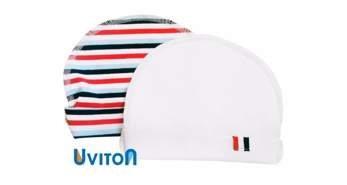 Шапочки и чепчики Uviton Набор шапочек 2 шт. одежда для новорождённых