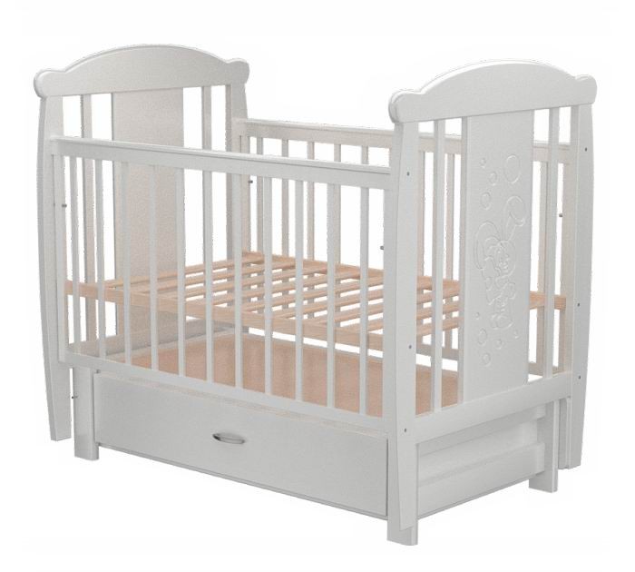 Детская кроватка Valle Bunny 05 маятник продольный с ящиком