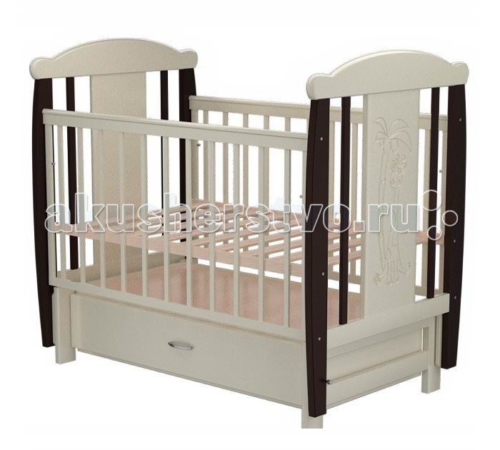 Детские кроватки Valle Giraffe 04 (маятник поперечный) с ящиком