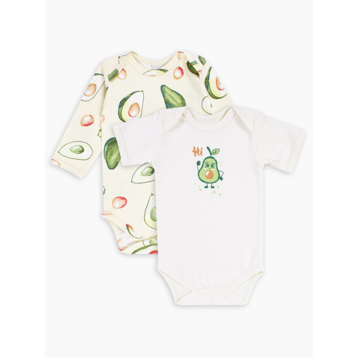 

Веселый малыш Комплект боди для новорожденных Авокадо 2 шт., Комплект боди для новорожденных Авокадо 2 шт.