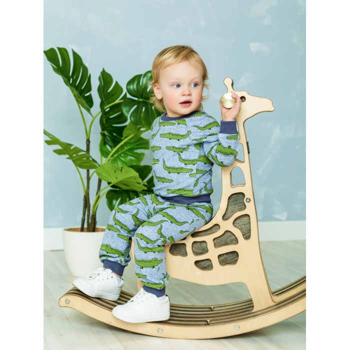 

Веселый малыш Свитшот с рукавом реглан Крокодил, Свитшот с рукавом реглан Крокодил