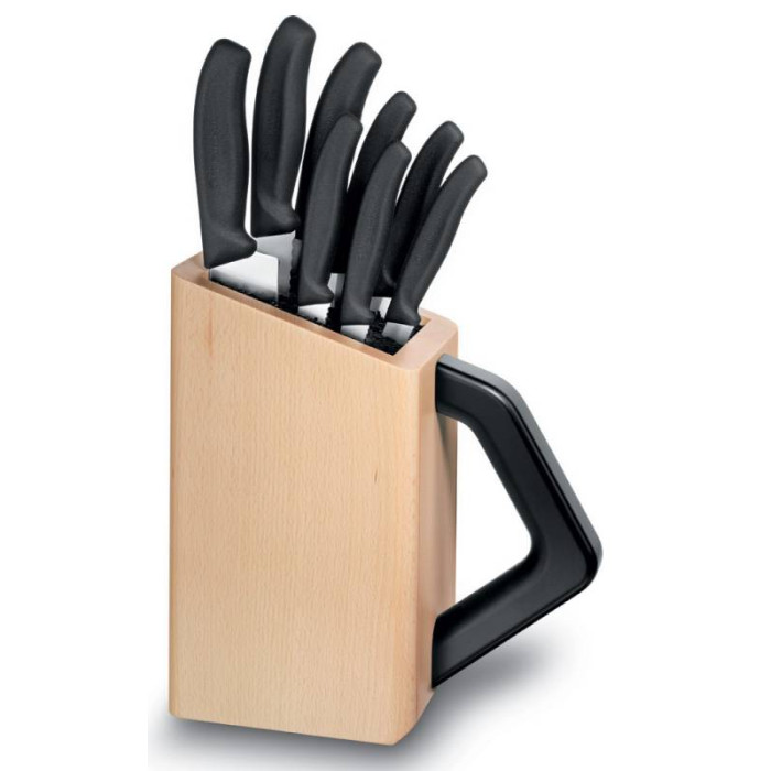Victorinox Набор кухонных ножей с подставкой Swiss Classic 8 шт.