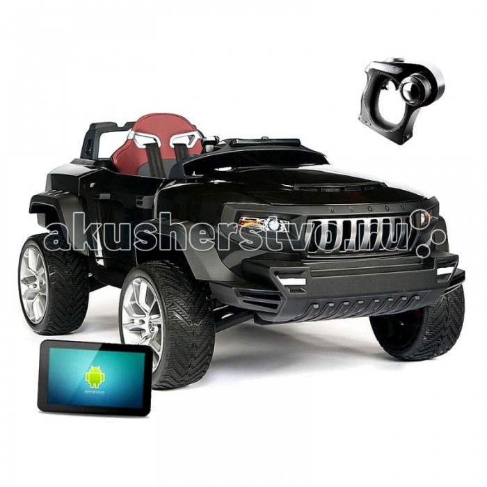 Электромобиль Vip Toys Henes-Broon T870Henes-Broon T870 Электромобиль Vip Toys Henes-Broon T870Henes-Broon T870Broon T870 - революция в мире игрушек. Полноприводный детский внедорожник Henes-Broon T870 на аккумуляторе 24V c двумя мощными двигателями, бортовым планшетным компьютером на базе Android, электронной системой управления, независимой подвеской с газовыми амортизаторами, самоблокирующимся дифференциалом, электроусилителем руля, автоматической коробкой передач, системой активной безопасности, бортовым планшетным компьютером на базе Android, полиуретановыми шинами и литыми дисками, эргономически сконструированным ковшеобразным креслом и не только. Вы можете управлять Broon как в ручном режиме (при помощи рулевого колеса, педалей газа и тормоза), так и при помощи Bluetooth пульта ДУ. Henes-Broon T870 позволит Вашему ребенку ездить везде – дома, на природе, на любом типе местности, обеспечивая максимальный уровень безопасности и комфорта Вашему ребенку. Характеристики: Двигатель: Двойной 24В 16,000 об/мин Мощность: Номинальная 240 Вт. (максимальная 450 Вт) Батарея: 24В 7.2 А/ч свинцово-кислотный аккумулятор Максимальная скорость: 8 км/ч Запас хода на одной подзарядке: 10-15 км. Привод: на 4 колеса (4DW) Подвеска: Независимая подвеска на 4 колеса Приборная панель: Автоматическая выдвижная панель Бортовой компьютер: 7-дюймовый планшетный ПК Кресло: Кожаное кресло со вставками из полиуретана (отделяется нажатием кнопки) Ремень безопасности: Четырех точечный ремень безопасности Диски: Литые диски (встроенные подшипники) Шины: Высокоплотные полиуретановые шины 3 режима движения: Комфортный, стандартный, динамический Операционная система: Android 4.2.2 Память: Встроенная флэш-память 1 Гб. Bluetooth: Bluetooth 3.0 Порты: HDMI/AUDIO/USB/SD Card Максимальный вес: 35 кг. Размер 140х78х60 см Вес 36 кг<br>