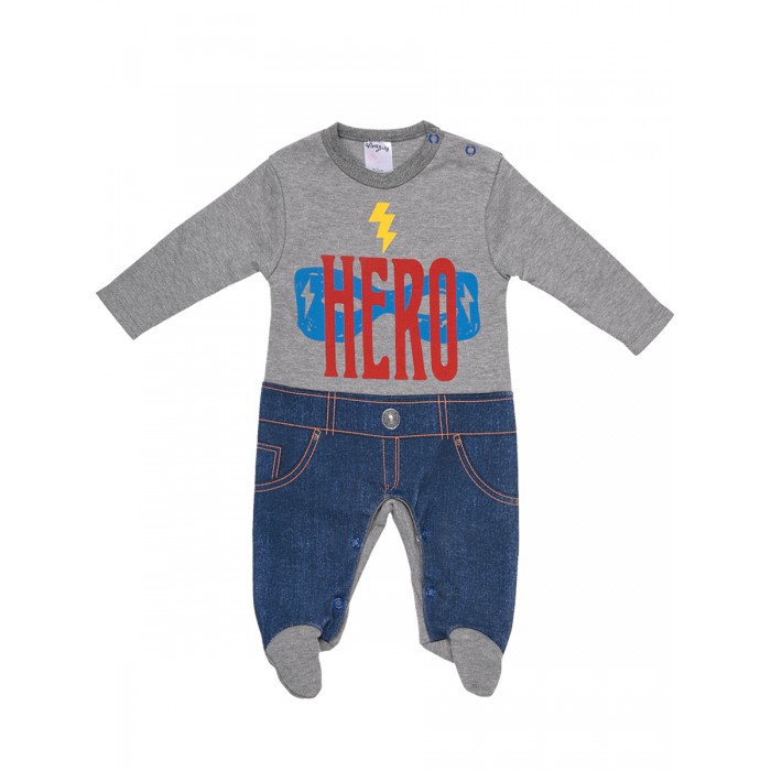

Viva Baby Комбинезон для мальчика с джинсами Hero, Комбинезон для мальчика с джинсами Hero