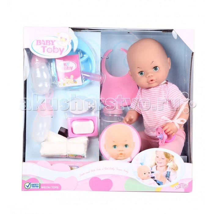 

Wei Tai Toys Кукла-пупс в наборе с аксессуарами 39 см на батарейках, Кукла-пупс в наборе с аксессуарами 39 см на батарейках