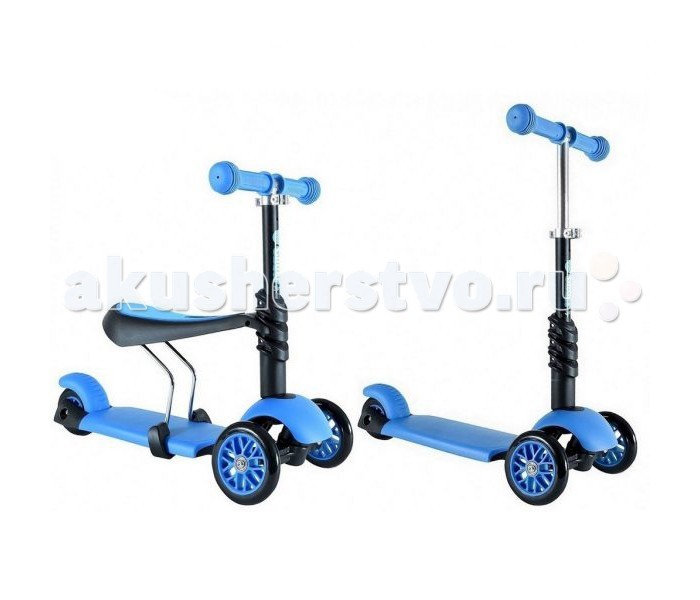 Трехколесный самокат Y-Bike Glider SeatGlider Seat Трехколесный самокат Y-Bike Glider SeatGlider SeatY-Bike Glider Seat 3 в 1 - это самокат-каталка со съемным сиденьем! Почему эта модель называется 3 в 1? Потому что, 1 стадия: это каталка от 12 месяцев, 2 стадия: это самокат от 2 лет с ручкой на нижнем уровне, 3 стадия: от 4 лет с самым высоким уровнем руля. Уникальные отличия от аналогов: сиденье не весит в воздухе, а прочно фиксируется на руле и на платформе-это безопасно и очень удобно. Модель с сиденьем и Т-образной ручкой рекомендуется детям от 12 месяцев до 5 лет. По мере того как растет малыш, Вы можете убрать сиденье, выдвинуть ручку выше и подстроить ее высоту под рост малыша. Как только ребенок почувствует себя более уверенно на ногах, самокат можно использовать как обычный Glider Mini,регулируя высоту ручки на любую высоту по мере того, как растет малыш. По мере вырастания ребенка Glider самокат 3 в 1 может легко трансформироваться в три различные вариации с различным уровнем высоты руля. Максимальная высота от пола — 70 см, минимальная — 47 см. Характеристика: алюминиевая рама - очень легкая и эргономичная создана специально для самых маленьких детей полиуретановые литые колеса PU диаметр колес: передние ∅120 мм, задние ∅85 мм подшипники: ABEC-1.З задний тормоз размер коробки 60 × 28 × 15 см мягкие резиновые ручки с добавлением латекса платформа: 34х11 см Все эти характеристики оценит Ваш малыш, а Вы будете счастливы когда увидите, как он рад каталке-самокату Y-Bike Glider Seat 3 в 1.<br>