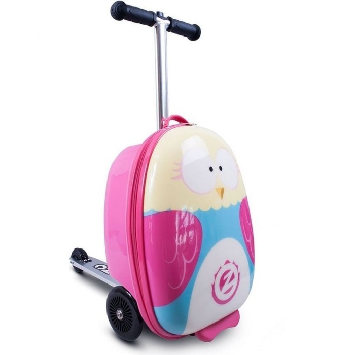 Трехколесный самокат Zinc с чемоданом Owl