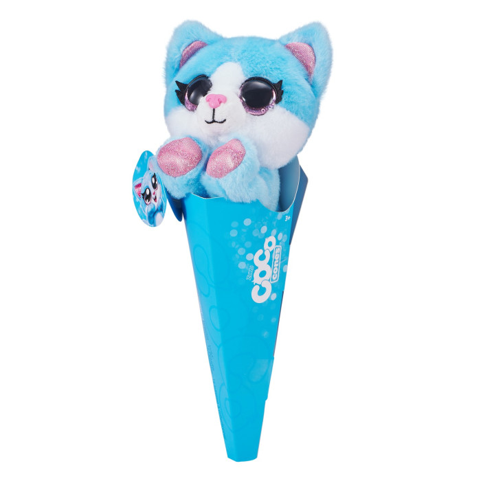 

Мягкая игрушка Zuru Плюшевый сюрприз в конусе Coco Surprise Котено, Плюшевый сюрприз в конусе Coco Surprise Котено