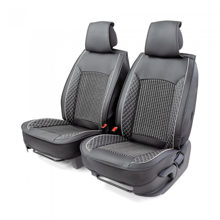 CarPerformance Каркасные накидки на передние сиденья экокожа, CUS-2102 2 шт.