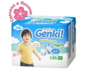 Genki Подгузники-трусики Nepia Premium Soft L (9-14 кг) 30 шт. Genki Подгузники-трусики Nepia Premium Soft L (9-14 кг) 30 шт.
