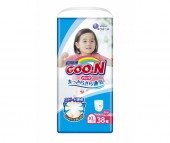 GooN Подгузники-трусики BIG для девочек (12-20 кг) 38 шт. GooN Подгузники-трусики BIG для девочек (12-20 кг) 38 шт.