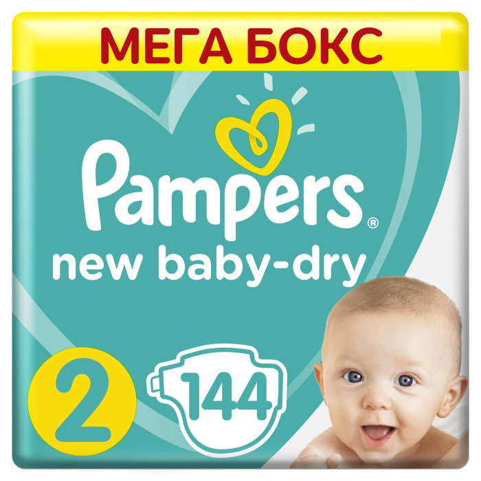  Pampers  New Baby-Dry   .2 (4-8 ) 144 .