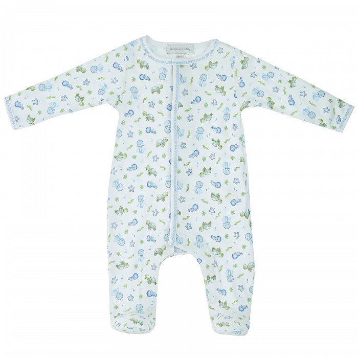  Magnolia baby  Ocean Wonders Printed Footie