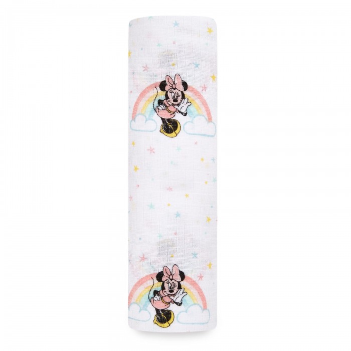 Пеленка Aden&Anais муслиновая Minnie rainbows Essentials 112х112 см