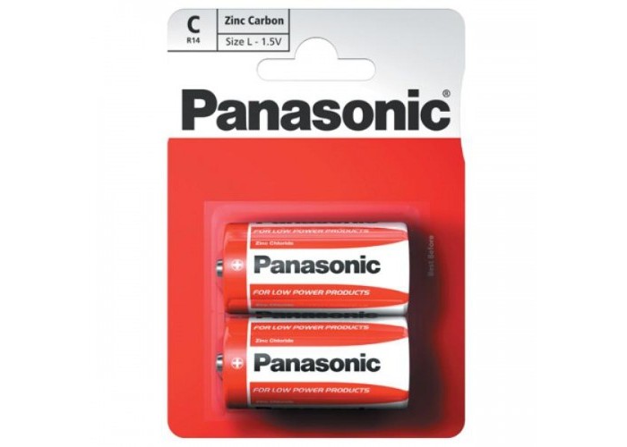  Panasonic   R14 (C) Zinc Carbon 1.5 2 .