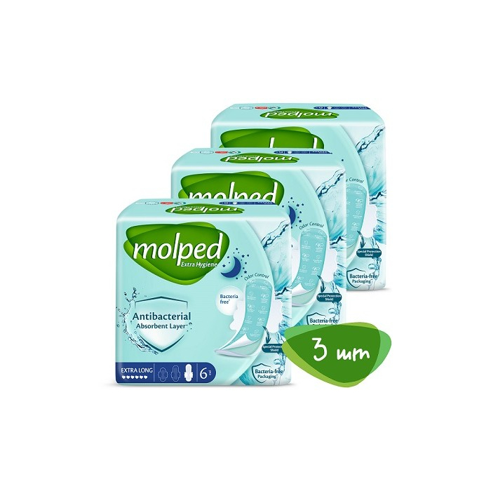  Molped    Antibacterial Extra Long 18 .