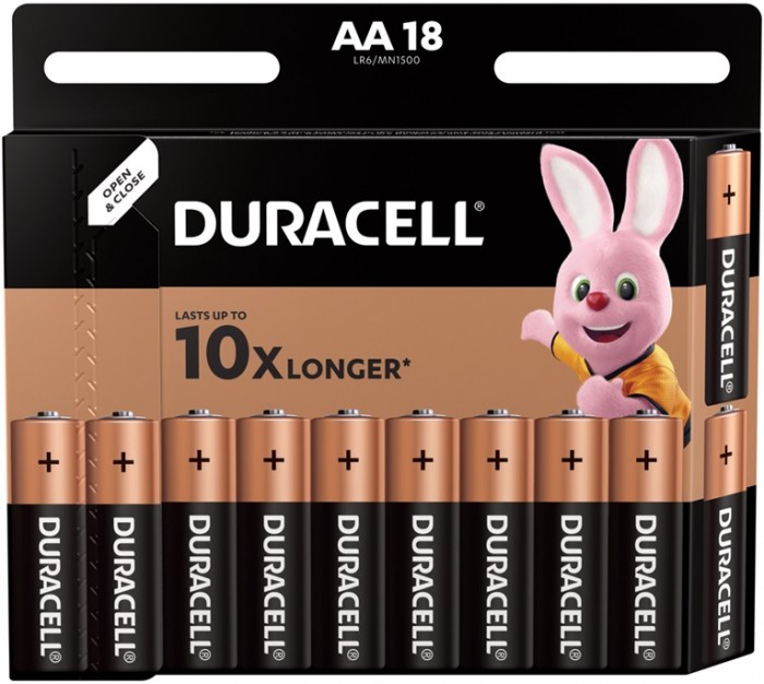  Duracell   Basic AA (LR06) 18 .