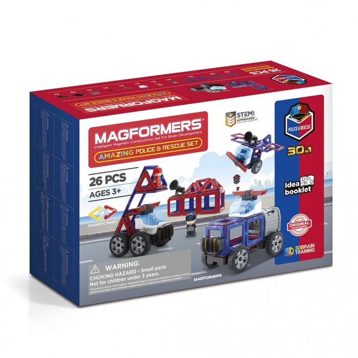  Magformers  Amazing Police & Rescue Set