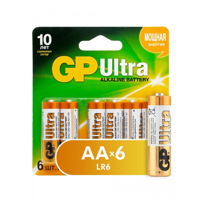  GP     Ultra Alkaline AA (LR03) 6 .