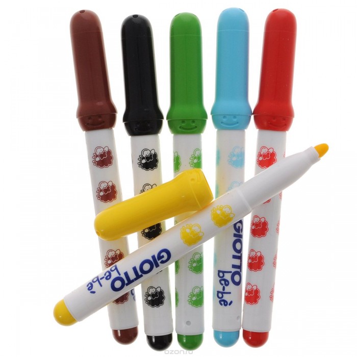  Giotto be-be Super Fibre Pens  6    