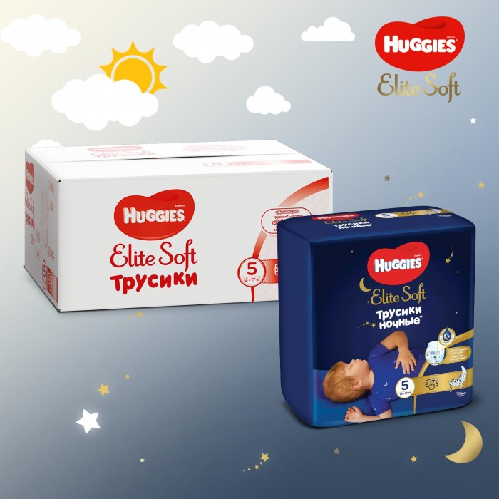  Huggies - Elite Soft 5 (12-17 ) 76 .  -  Elite Soft 5 (12-17 ) 17 .