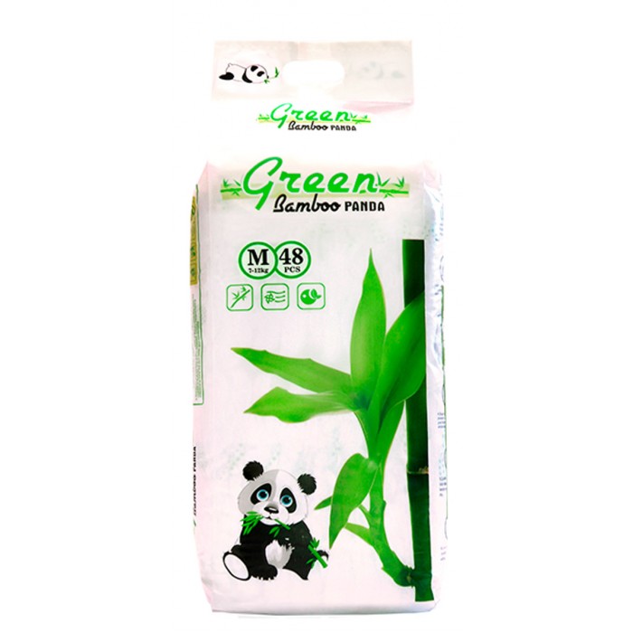  Green Bamboo Panda - M (7-12 ) 48 .