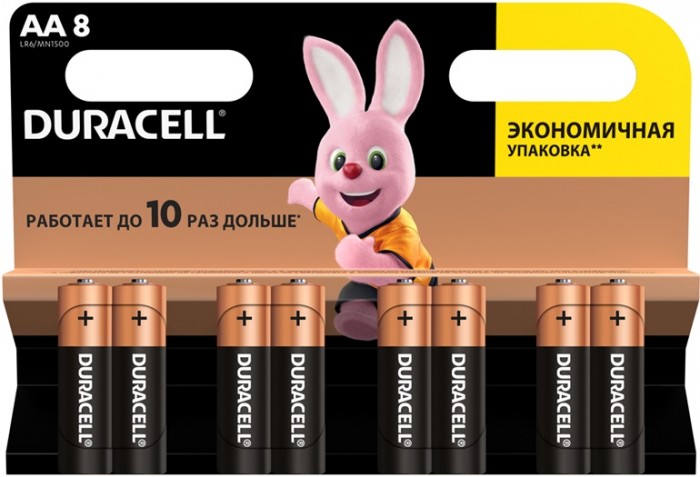  Duracell   Basic AA (LR06) 8 .