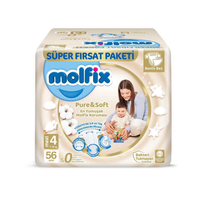  Molfix    Pure & Soft Maxi .4 (9-14 ) 56 .