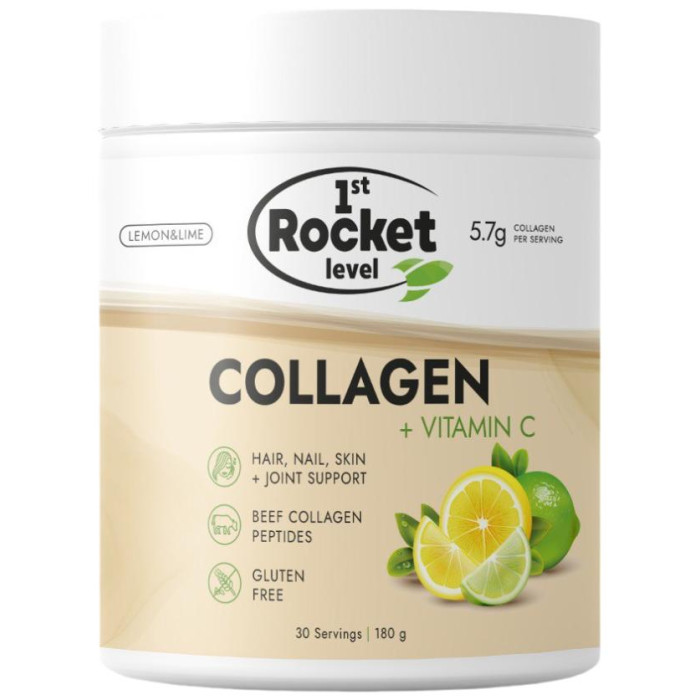  1st Rocket Level Collagen + Vitamin C - 180 