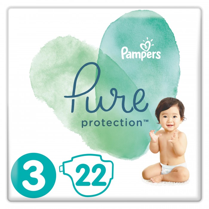  Pampers  Pure Protection .3 (6-10 ) 22 .